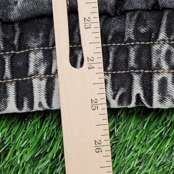 Vintage 80s Biker Denim Jacket Womens M/L 23x25 Sherpa-Lined - Picture 6 of 16